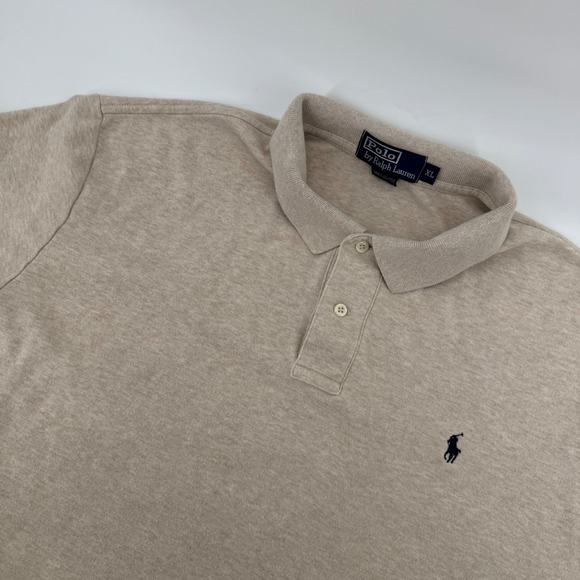 Polo by Ralph Lauren Other - Polo Ralph Lauren VTG Mens XL Beige Heather Classic Fit Polo Short Sleeve Shirt